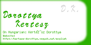 dorottya kertesz business card